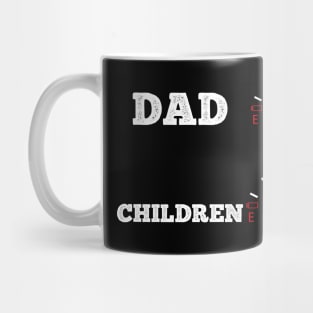 Funny dad father children baby family gift idea Mug